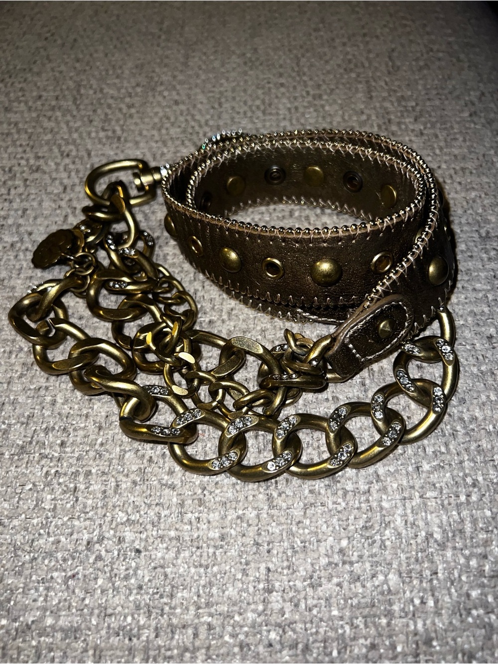 Vintage Y2K Kathy Van Zeeland Western Style Chain Belt